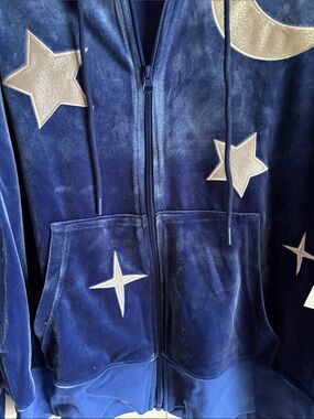 Disney Fantasia Velour Hoodie in Blue and silver Woman’s.